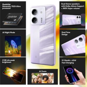 POCO M7 Pro 5G (Lavender Frost, 256 GB) (8 GB RAM)